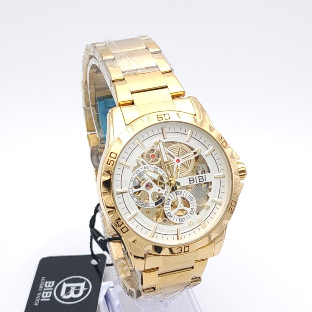 BIBI Skeleton Automatic Watch Gold 42mm - Picture 9 of 17